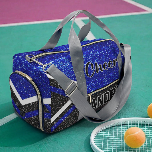 Black_Blue_SPersonalized Cheerleader Travel Bag Custom Name