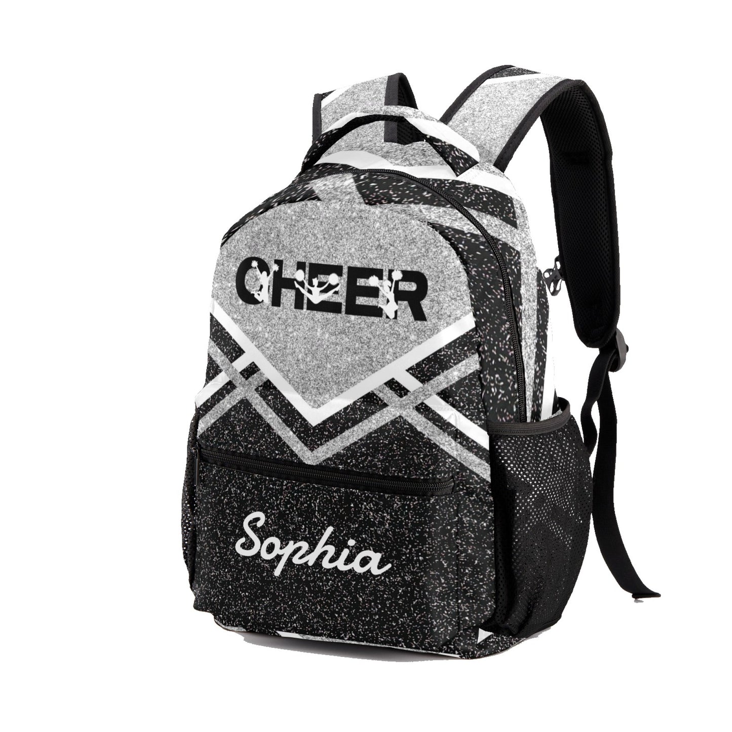 Custom Blue Cheer Cheerleader Personalized Causual Shoulder Bag Sports Leisure Camping Backpack for Women and Men