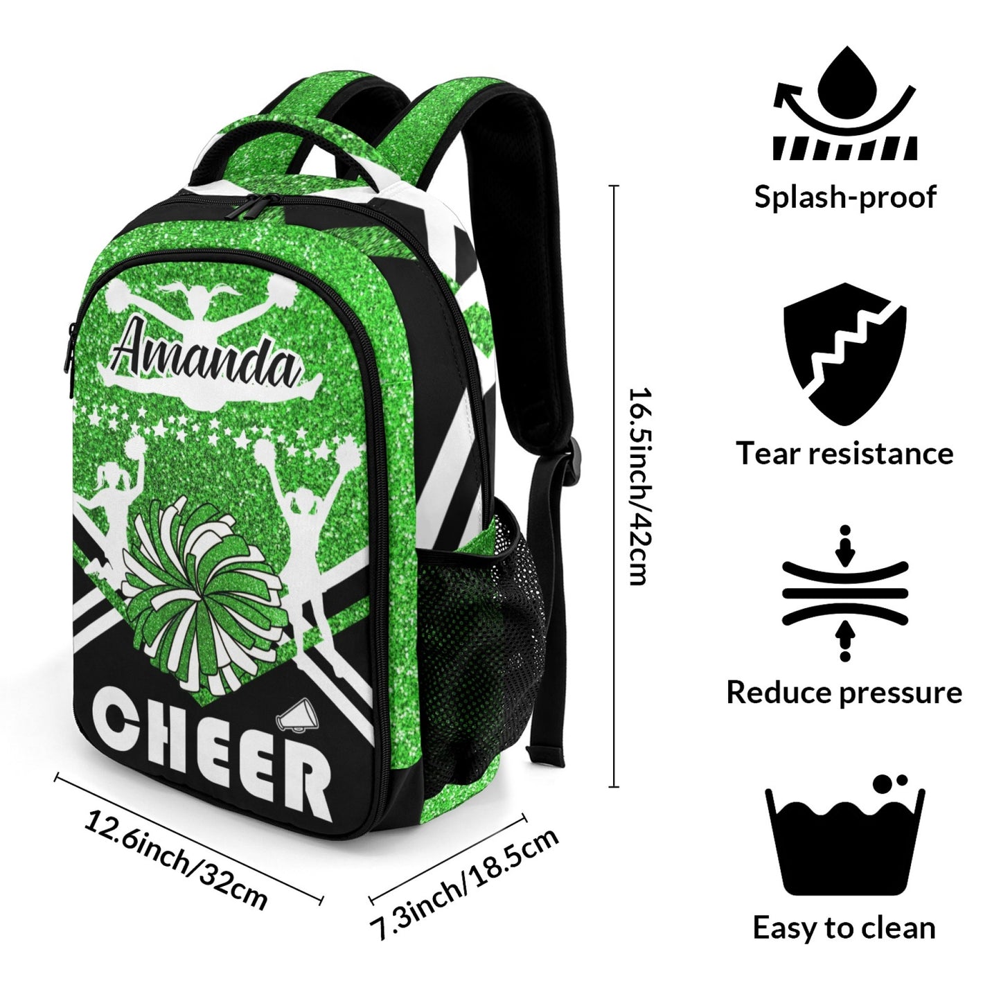 Custom Cheer Backpack for Women Lightweight School Bag
