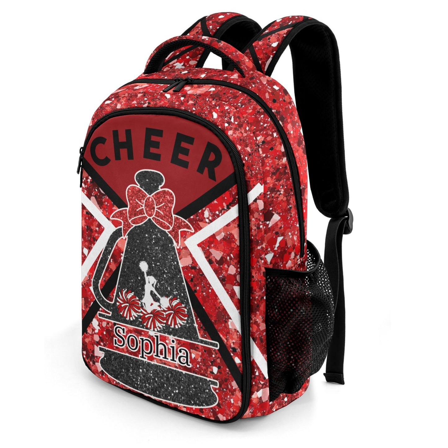 Custom Cheerleader Backpack Name Casual Bag Daypack for Women Men