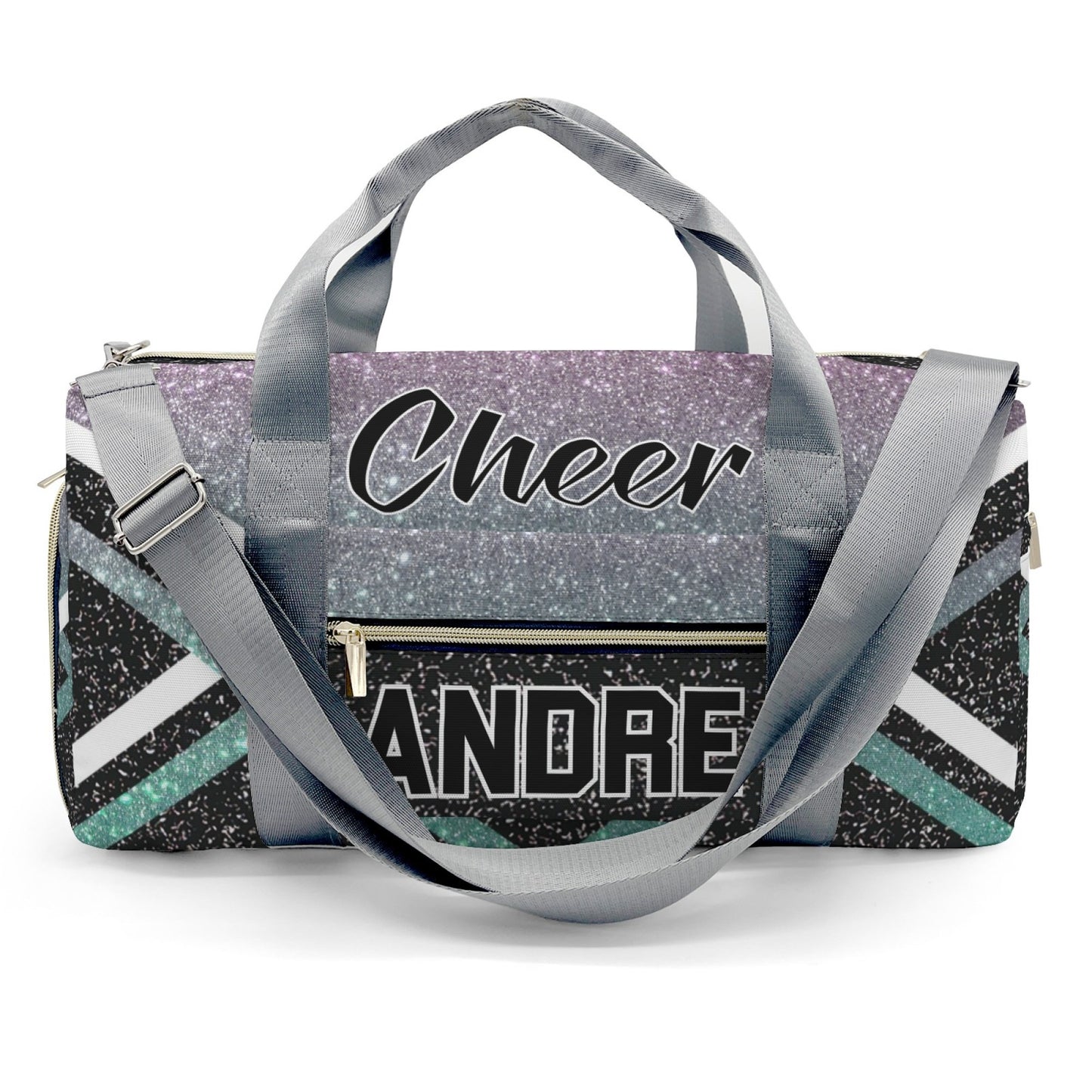 Personalized Cheer Cheerleader Blue Purple Red Yellow Pink MultiFunction Name Travel Bag
