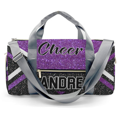 Black_Purple SPersonalized Cheerleader Travel Bag Custom Name-6
