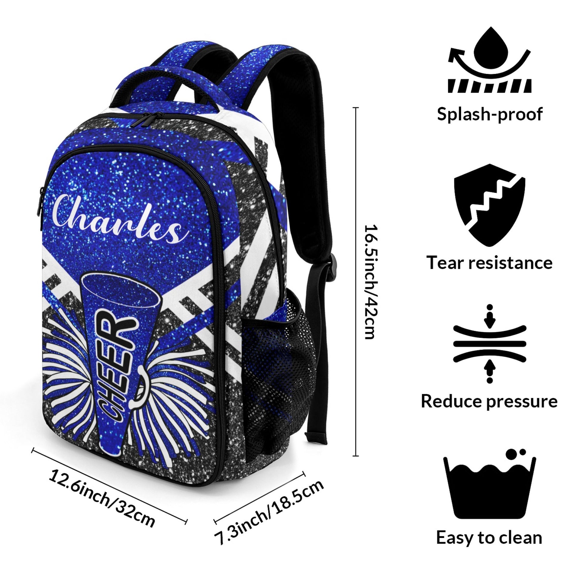 BlueGlitter_Custom Name Cheer Backpack for Students Gift7