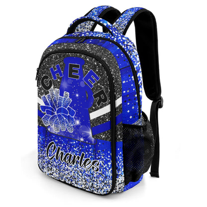 BlueGlitter_Customizable Travel Backpack for Cheerleaders