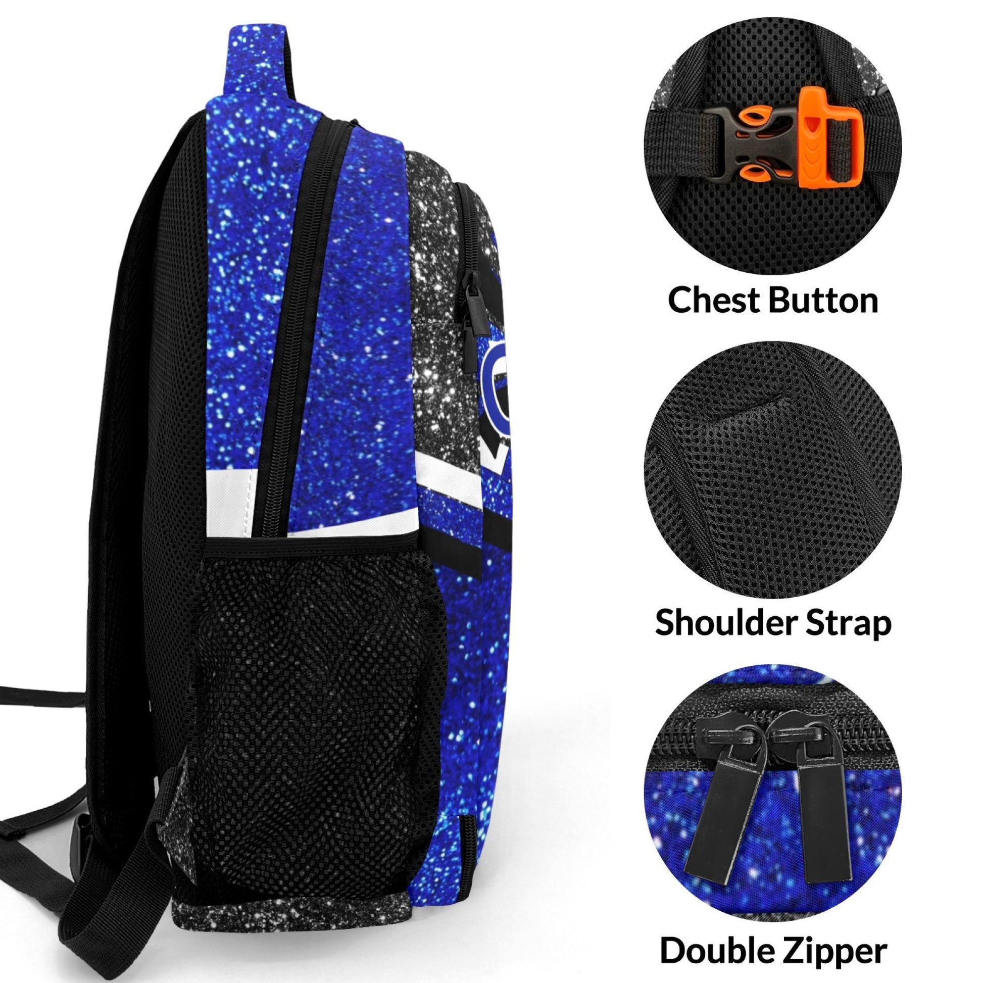 Blue_Personalized Cheer Name Backpack Custom Name Backpack3