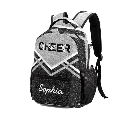 Custom Blue Cheer Cheerleader Personalized Causual Shoulder Bag Sports Leisure Camping Backpack for Women and Men