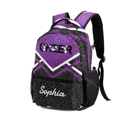 Custom Blue Cheer Cheerleader Personalized Causual Shoulder Bag Sports Leisure Camping Backpack for Women and Men