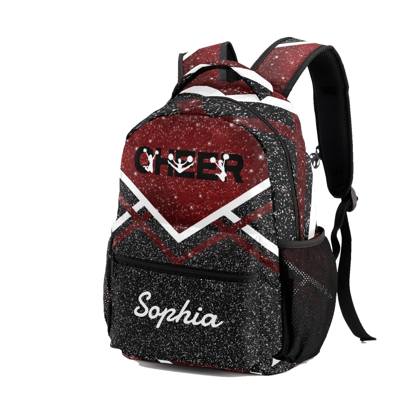 Custom Blue Cheer Cheerleader Personalized Causual Shoulder Bag Sports Leisure Camping Backpack for Women and Men