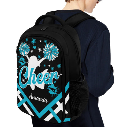 Cheer Team School Backpack Custom Name Gift Blue 5