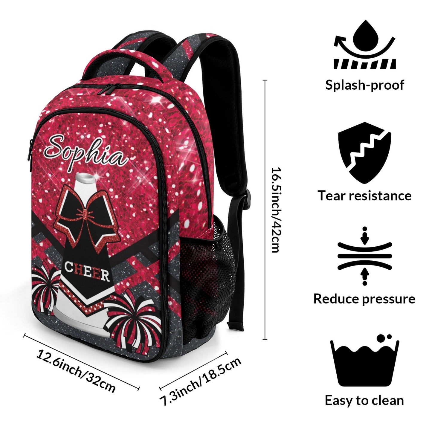 Custom Cheerleader Backpack for Coaches and Teams-4