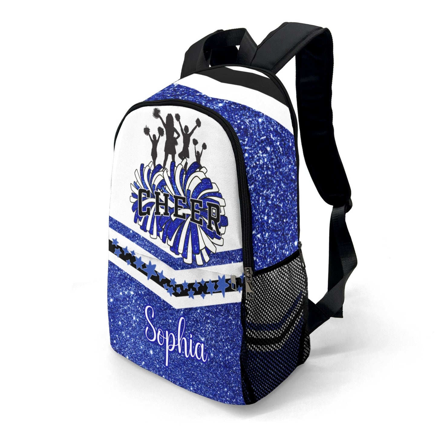 Custom Name Cheer Backpack Stylish School Travel Bag-1