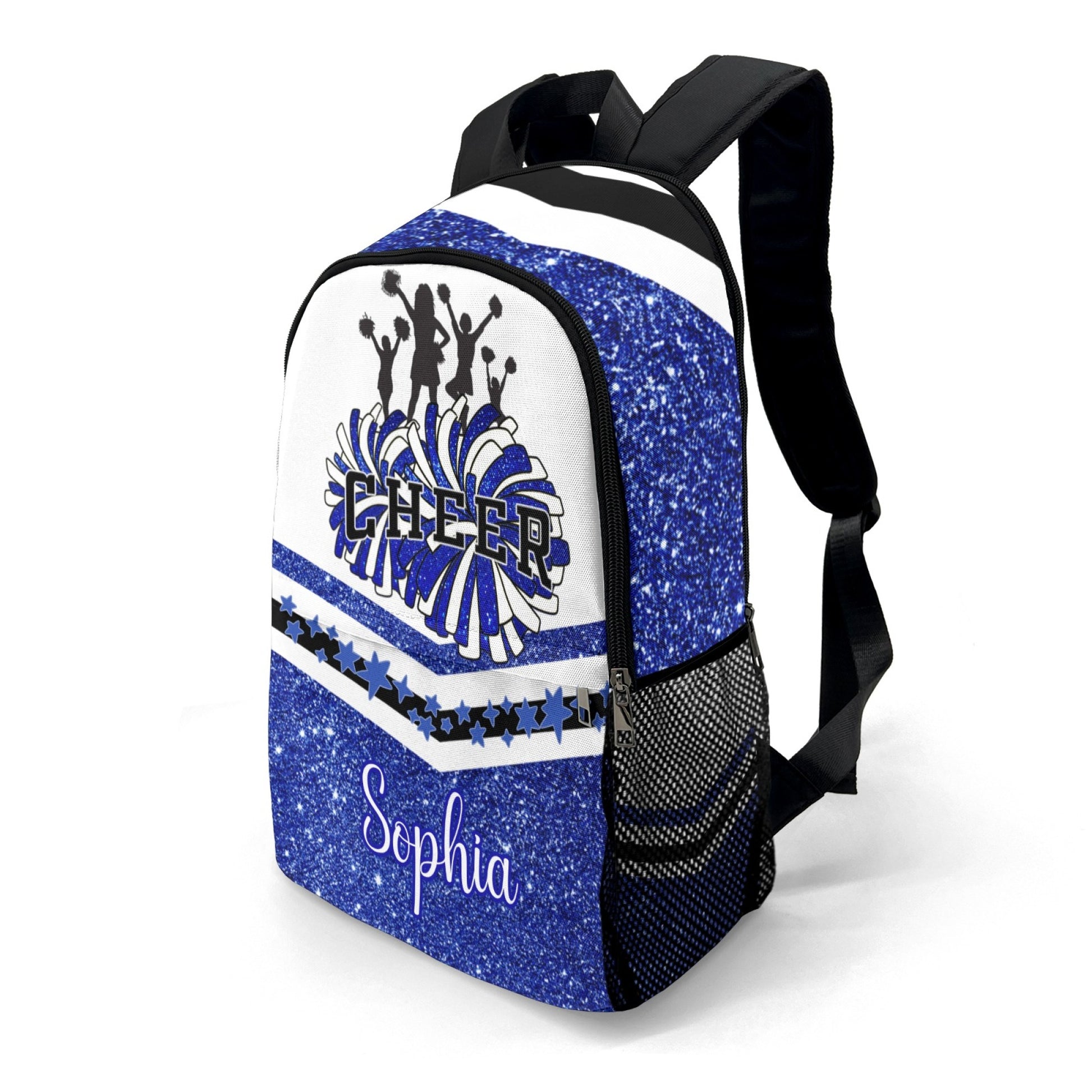 Custom Name Cheer Backpack Stylish School Travel Bag-1