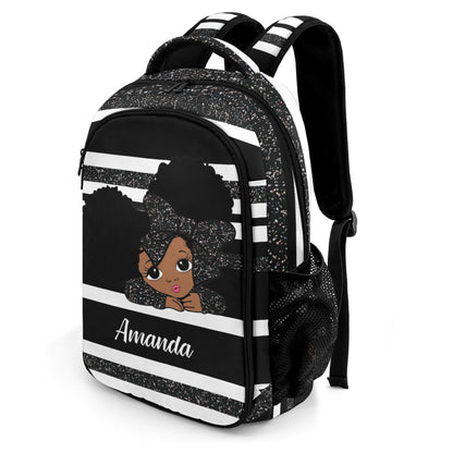 Custom Cheer Cheerleader Red Blue Gold Orange Purple Pink All Over Print Fashion Children's Name Backpack