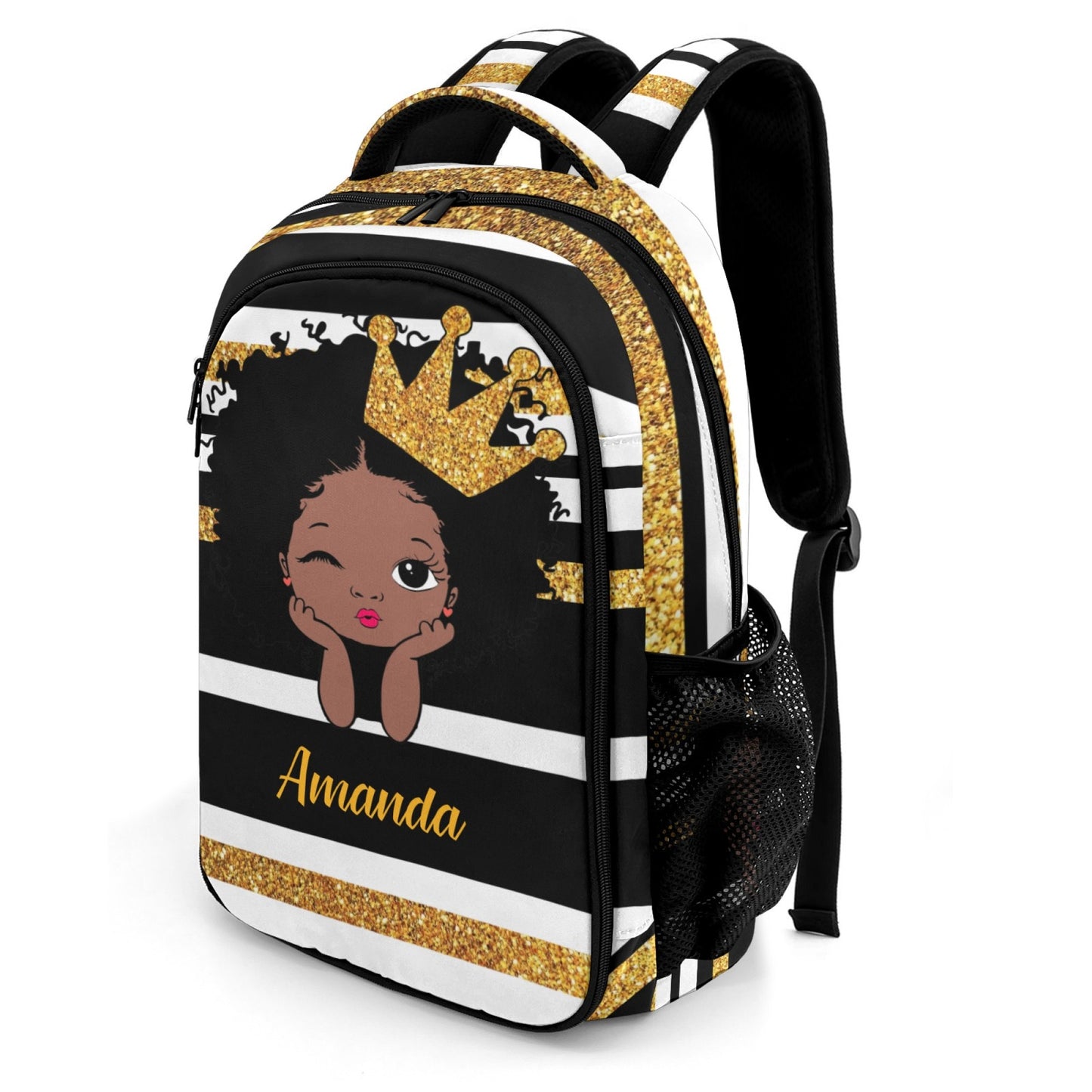 Custom Cheer Cheerleader Red Blue Gold Orange Purple Pink All Over Print Fashion Children's Name Backpack