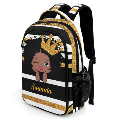 Custom Cheer Cheerleader Red Blue Gold Orange Purple Pink All Over Print Fashion Children's Name Backpack