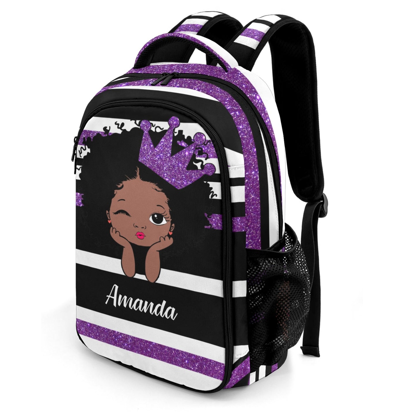 Custom Cheer Cheerleader Red Blue Gold Orange Purple Pink All Over Print Fashion Children's Name Backpack
