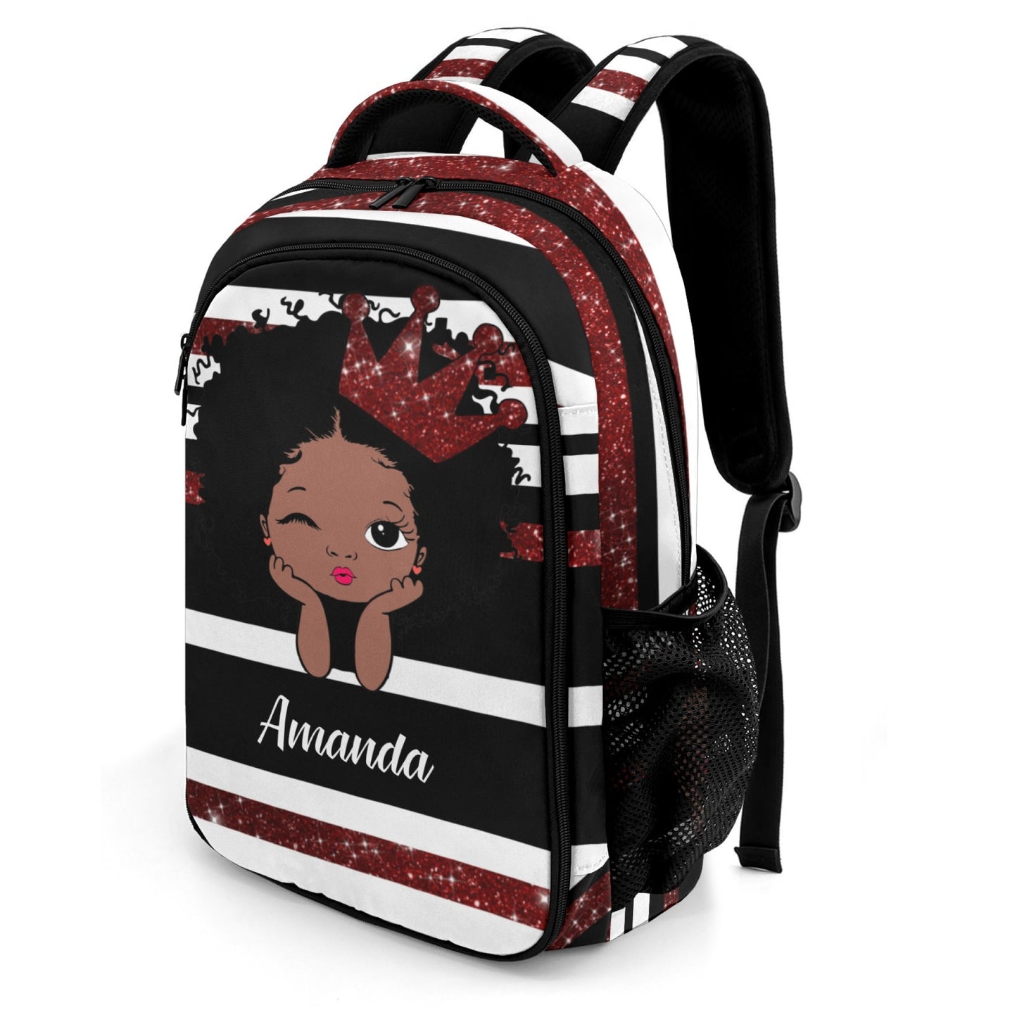 Custom Cheer Cheerleader Red Blue Gold Orange Purple Pink All Over Print Fashion Children's Name Backpack
