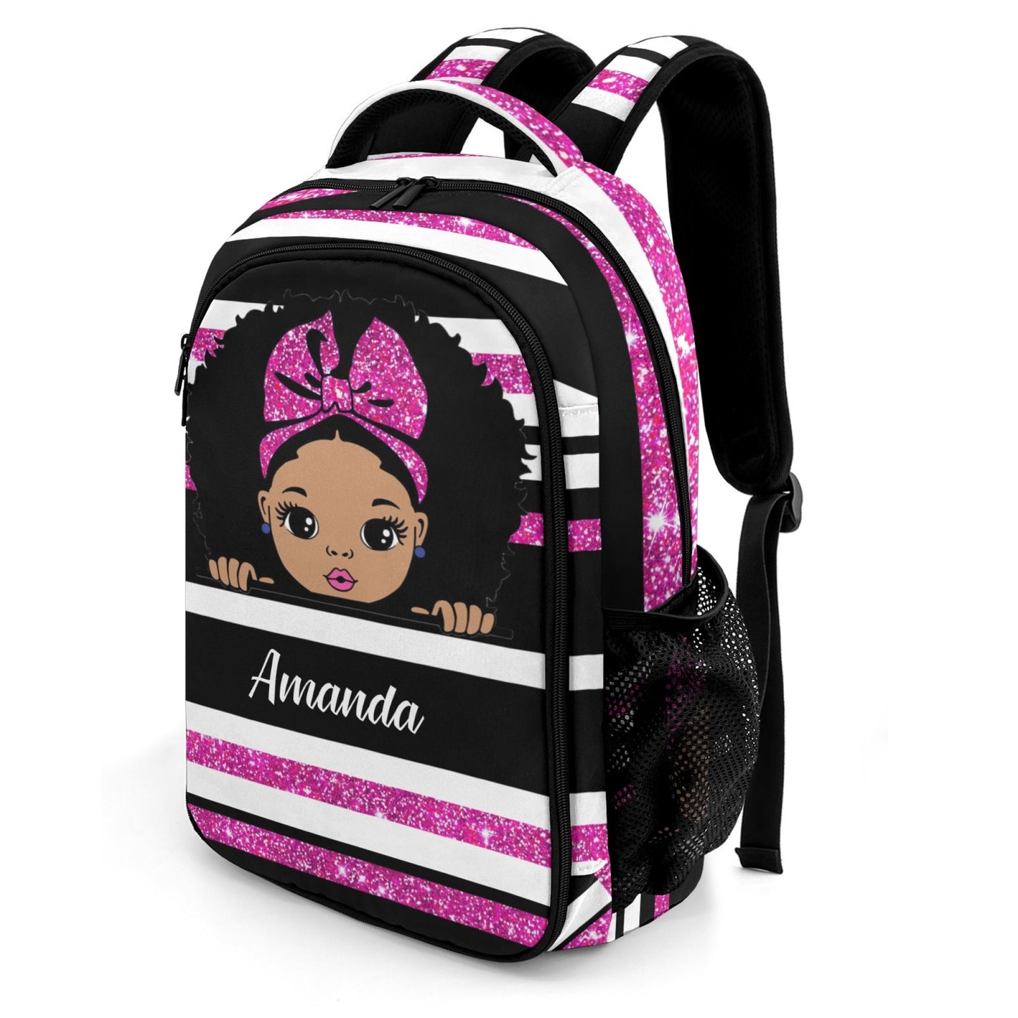 Custom Cheer Cheerleader Red Blue Gold Orange Purple Pink All Over Print Fashion Children's Name Backpack
