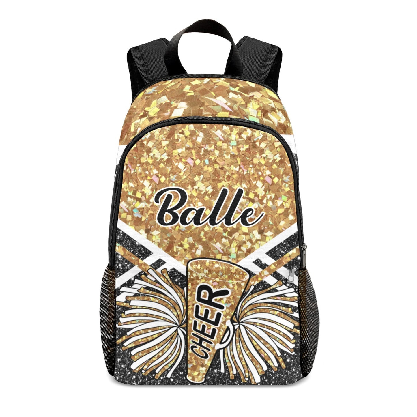 GoldenGlitter_Custom Cheerleader Backpack for Teens 5