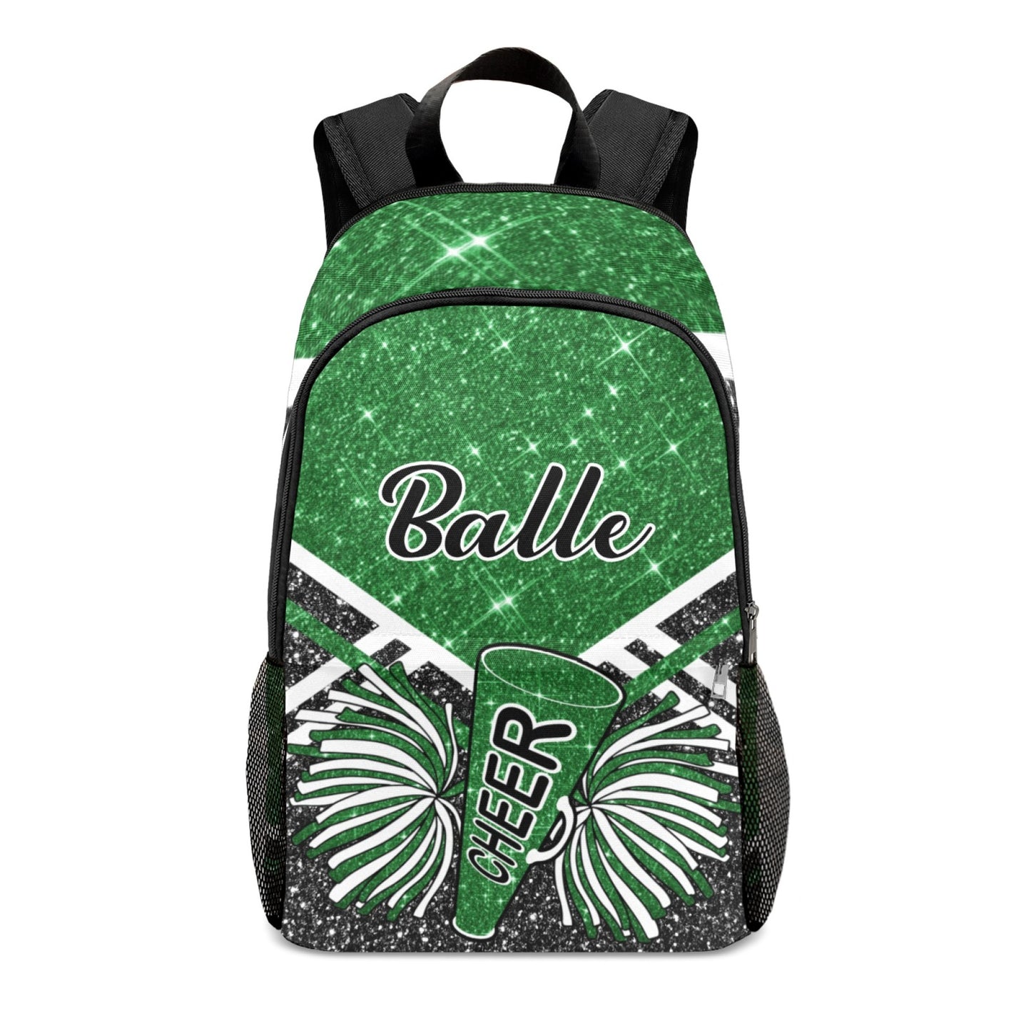 Cheerleader Red Personalized Backpack for Teen Boys Girls,Custom Travel Backpack Bookbag Casual Bag Name Gift