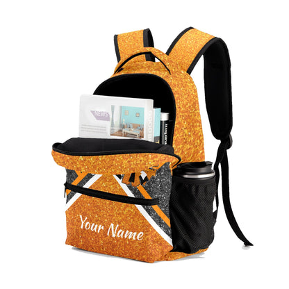 Orange_Custom Cheer Backpack for Students and Cheer Teams-3