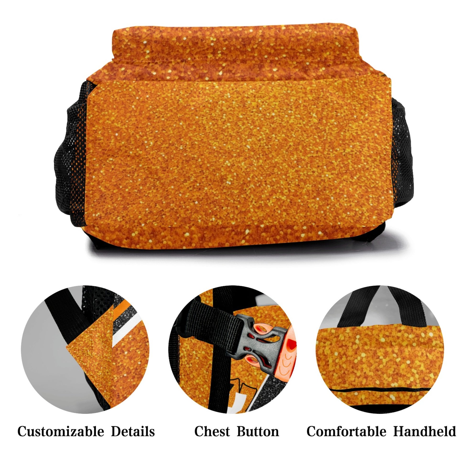 Orange_Custom Cheer Backpack for Students and Cheer Teams-4