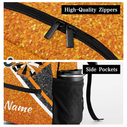 Orange_Custom Cheer Backpack for Students and Cheer Teams-5