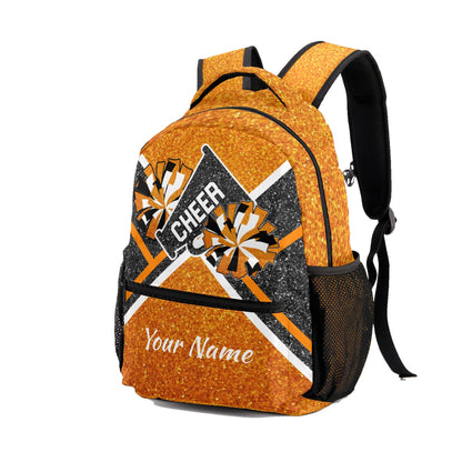 Orange_Custom Cheer Backpack for Students and Cheer Teams1