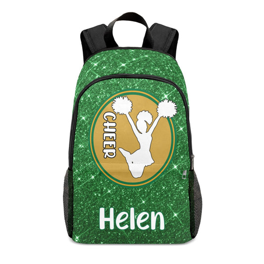 Personalized Cheerleader Colorful Backpack for Everyday Use Green