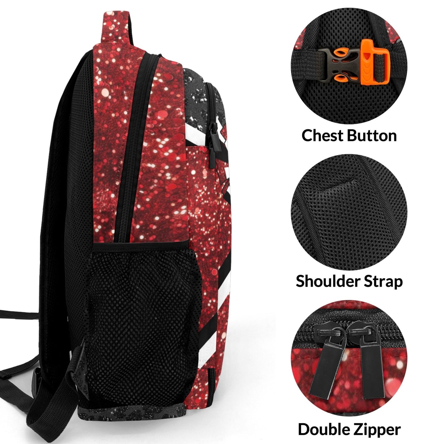 Personalized Leisure Cheer Backpack for Men and Women-6