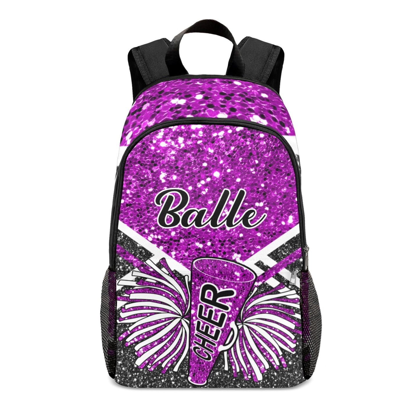 PurpleGlitter_Custom Cheerleader Backpack for Teens 5