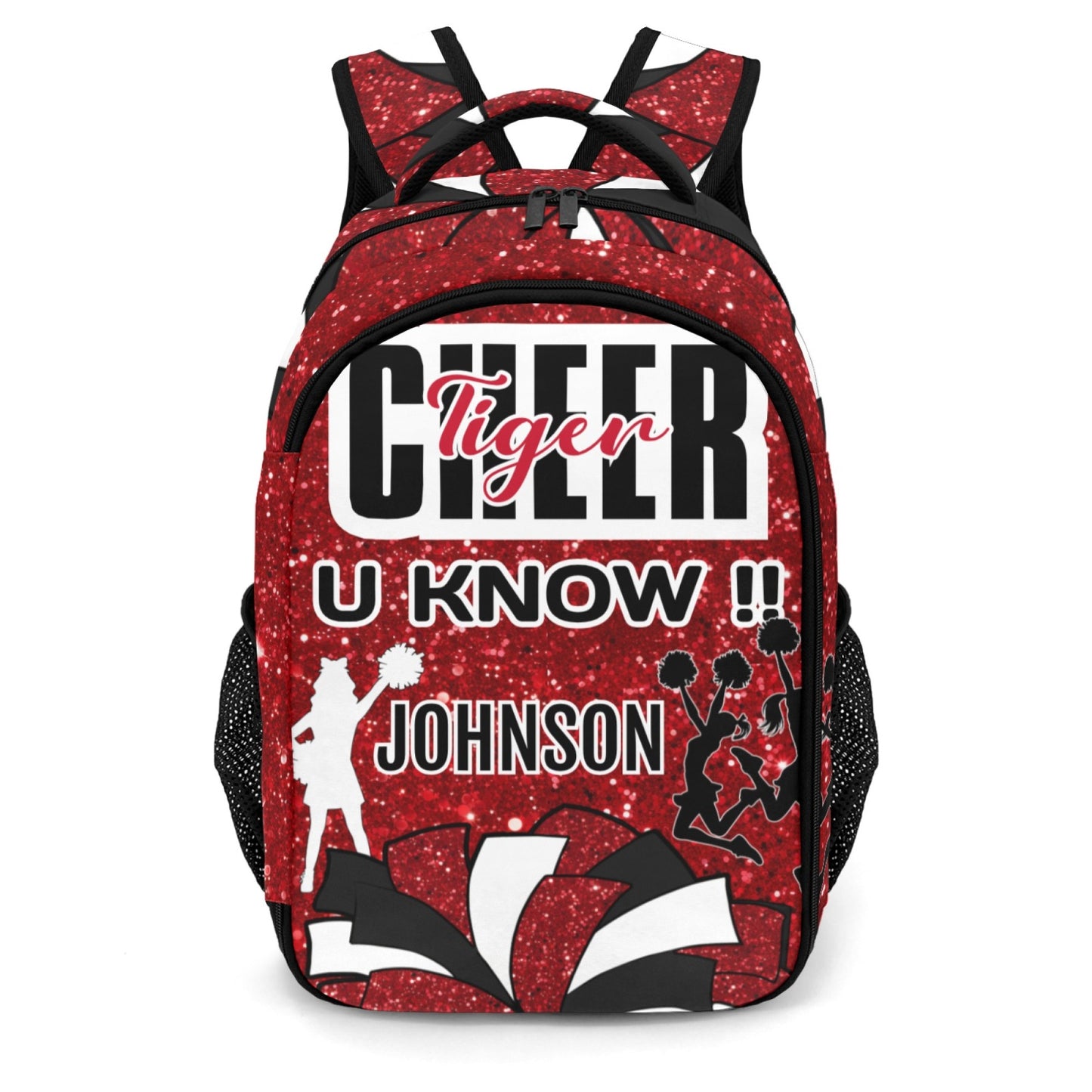 Red_Custom Cheer Backpack for Students Personalized 