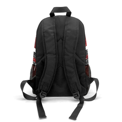 Cheerleader Red Personalized Backpack for Teen Boys Girls,Custom Travel Backpack Bookbag Casual Bag Name Gift