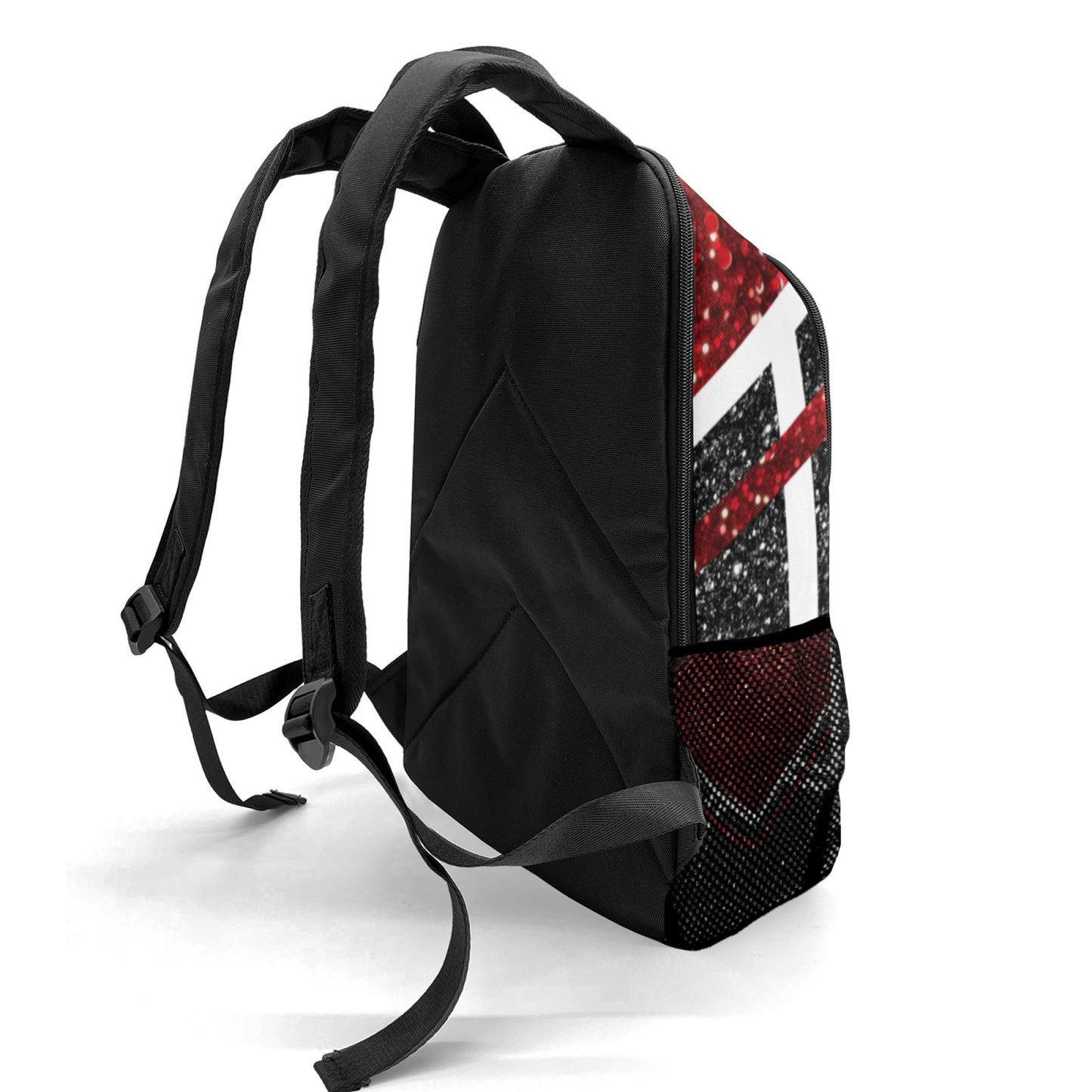 Cheerleader Red Personalized Backpack for Teen Boys Girls,Custom Travel Backpack Bookbag Casual Bag Name Gift